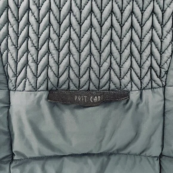 Post Card - Italian Luxury Puffer Deneb Coat - Navy Blue - Size 38